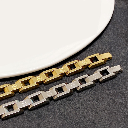 首飾鈦鋼磁石手鏈鍍18k金不褪色不鏽鋼手鏈黑膽石手飾 首飾鈦鋼磁石手鏈鍍18k金不褪色不鏽鋼手鏈黑膽石手飾