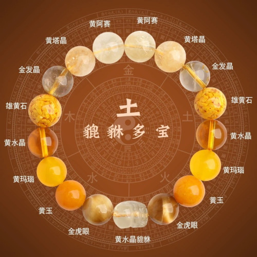 五行貔貅火屬性手串缺火補火喜用火天然水晶多寶南紅瑪瑙吉祥手鏈