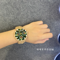 王源同款毛線編織手錶diy設計手作原創男女腕表高級禮物創意飾品