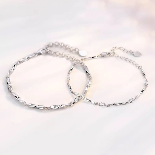 s925銀莫比烏斯手鏈女 日韓時尚百搭學生森系腕飾手飾品 s925銀莫比烏斯手鏈女 日韓時尚百搭學生森系腕飾手飾品