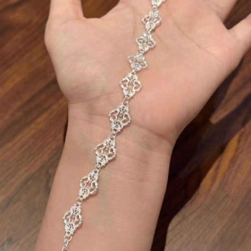 蕾絲手鏈女小衆設計輕奢高級感曡戴vintage古著手鏈