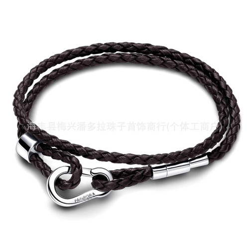 潘家多拉925純銀白銅鍍銀彩色伸縮手鏈手環可調節手鏈基礎鏈手鏈