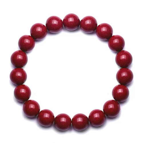 硃砂手串女原礦高含量帝王紫金砂手鏈本命年男女禮物飾品