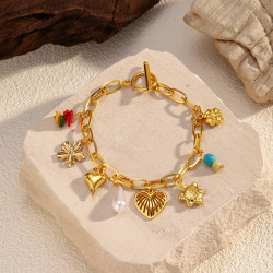 歐美風金色電鍍鈦鋼手鏈女個性時尚百搭手串不鏽鋼飾品潮手飾