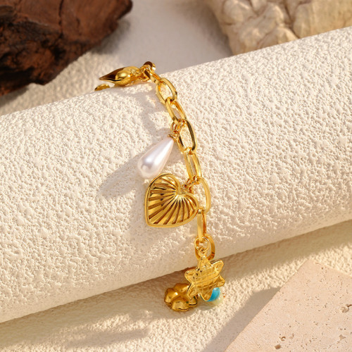 歐美風金色電鍍鈦鋼手鏈女個性時尚百搭手串不鏽鋼飾品潮手飾