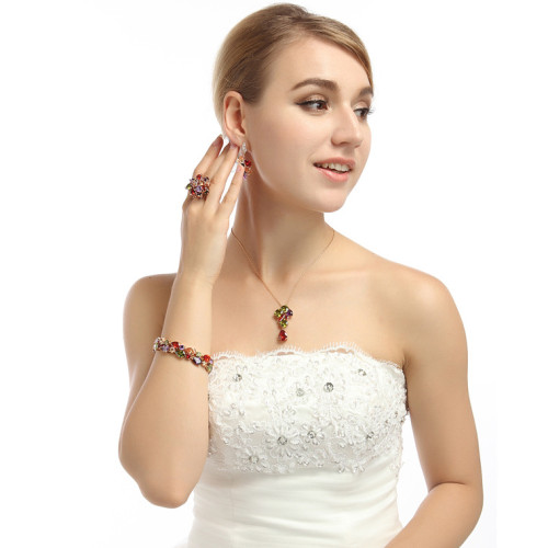 錦瑟 矇娜麗莎鋯石手鏈歐美ins女士簡約手飾彩虹配飾