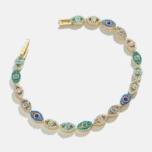 歐美新款時尚惡魔之眼睛彩鑽獨特個性化創意滴油工藝手鏈配飾