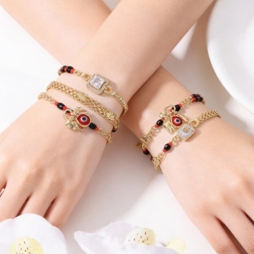 款波西米亞風惡魔之眼小象手鏈女卡通趣味腳鏈度假風飾品 款波西米亞風惡魔之眼小象手鏈女卡通趣味腳鏈度假風飾品