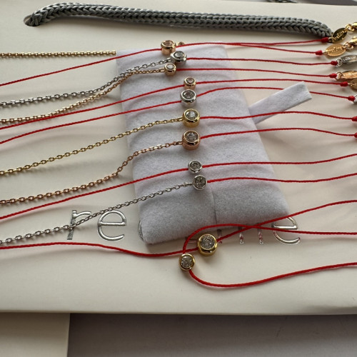 小紅繩手鏈圓形10分20分鑽編織半繩半鏈Pure系列本命年轉運手繩男