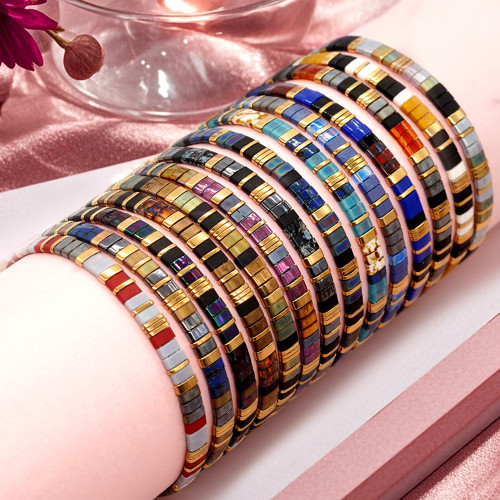 Tila珠手鏈風手工串珠編織精緻飾品款顯氣質不撞款小衆珠子