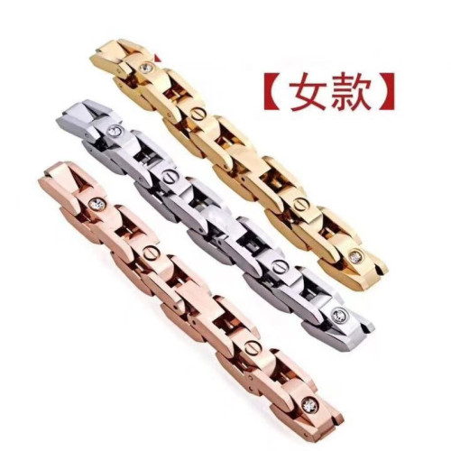 卡家經典爆款坦克鈦鋼手鏈簡約一字紋手環按釦飾品 卡家經典爆款坦克鈦鋼手鏈簡約一字紋手環按釦飾品