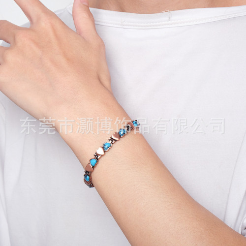 復古創意女士磁石手鏈 個性風潮手鐲