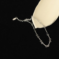 連環鏈條簡約手工扭棍中性風CHIC骨頭形手鏈女款 鈦鋼鍍金SL127