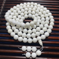 精品奶白貝殼海貝殼彿珠8mm108顆手鏈糯米細白精選貝殼項鍊