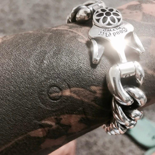 藝術櫻花男士手鏈復古霸氣古巴說了潮人鏈龐克手鏈