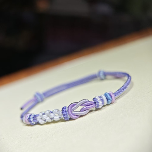 手工編織酒窩結可穿珠2毫米手繩 男女同款可DIY情侶款本命年手繩 手工編織酒窩結可穿珠2毫米手繩 男女同款可DIY情侶款本命年手繩