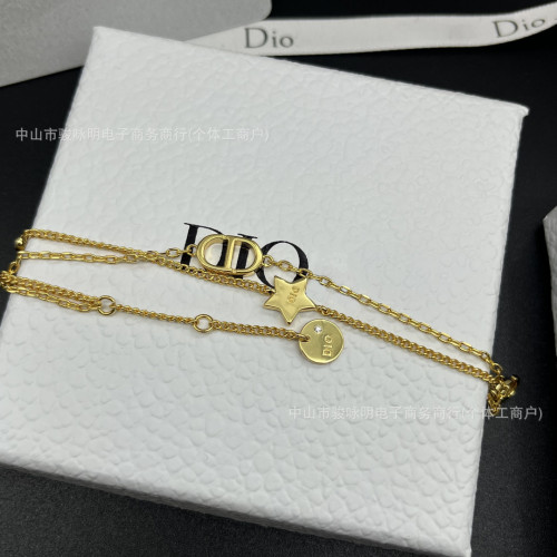 經典款實拍對版迪家D家雙層五角星字母CD手鏈女極簡百搭對標手飾