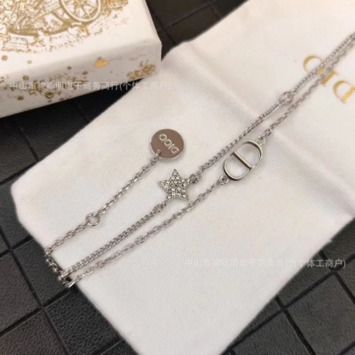 經典款實拍對版迪家D家雙層五角星字母CD手鏈女極簡百搭對標手飾