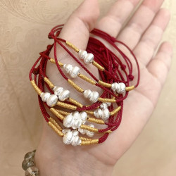 999足銀葫蘆手鏈 純銀葫蘆手工原創編織手繩本命年女轉運銀手飾品