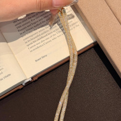 S925純銀新款璀璨銀河輕奢錢袋子滿鑽手鏈男女百搭時尚高級感手飾