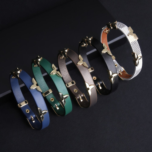 輕奢個性歐美真皮革手鏈高級感女冷淡風百搭經典流行星星手環 輕奢個性歐美真皮革手鏈高級感女冷淡風百搭經典流行星星手環