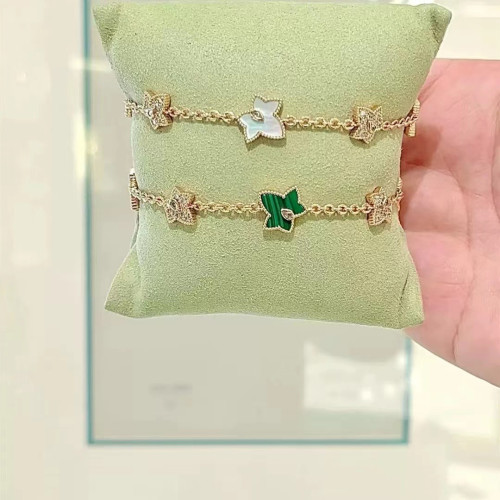 LOLA五角星手鏈女時尚百搭輕奢鑲鑽鍍綠瑪瑙白貝手飾批高級感 LOLA五角星手鏈女時尚百搭輕奢鑲鑽鍍綠瑪瑙白貝手飾批高級感