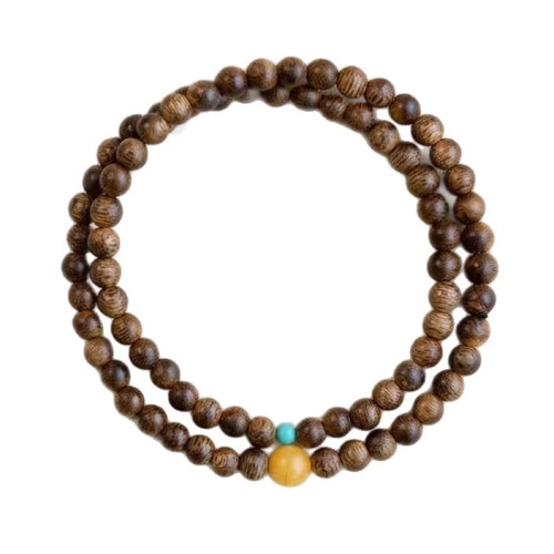 風禾珠寶越南芽莊白奇楠沉香手串九分沉檀香檀木雙圈多圈手鏈唸珠