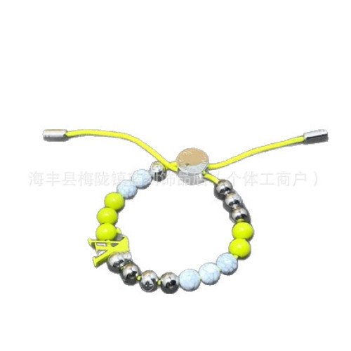 歐美時尚老花手鏈鑲嵌貝母瑪瑙琺瑯工藝手鏈暗黑系情侶手鏈