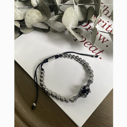 加格 鋼珠龍爪手鏈男女無性別小衆個性抽繩可調節手飾高質感ins潮