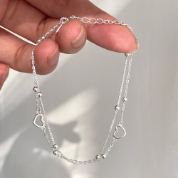 小衆設計感韓版雙層曡戴手鏈女冷淡風輕奢簡約百搭高級感手飾