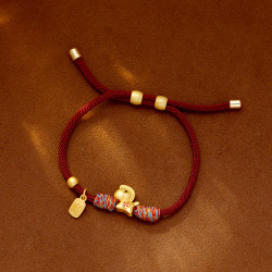 2026年馬上有錢紅繩手鏈手工編織吉祥好運馬年本命年招財納福手飾