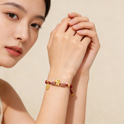 2026年馬上有錢紅繩手鏈手工編織吉祥好運馬年本命年招財納福手飾