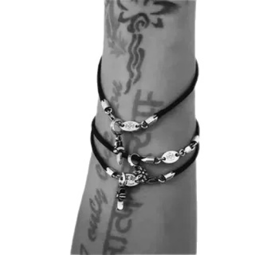 潮款泰銀十字架手繩鳶尾花掛墜轉運紅繩桃心手鏈本命年男女士手飾 潮款泰銀十字架手繩鳶尾花掛墜轉運紅繩桃心手鏈本命年男女士手飾