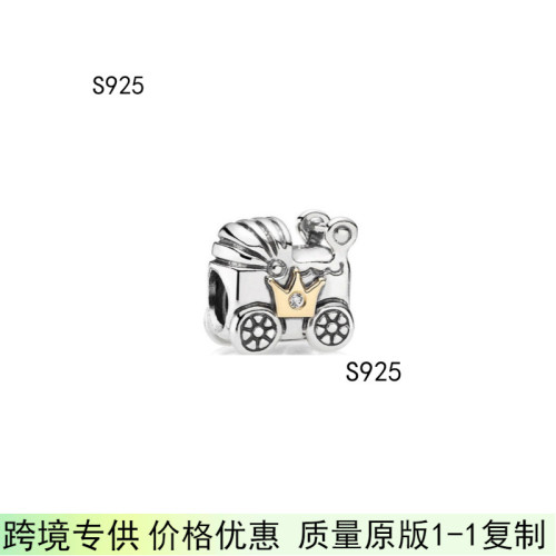 潘家多拉S925純銀 蛇骨手鏈串珠人物動物動漫珠子散珠diy飾品