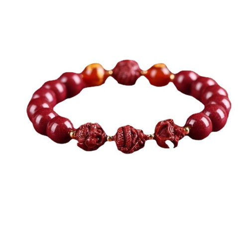 眸之慧高含量硃砂手串三合六合2026年本命年生肖化解手鏈生日禮物