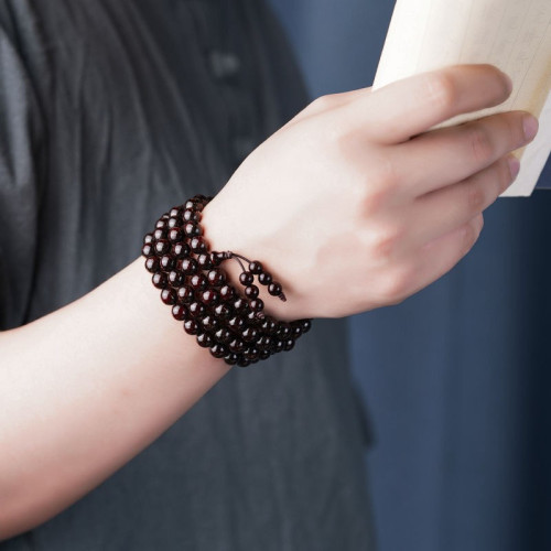 新中式小葉紫檀108顆多圈手串男士女款老料盤玩木質彿珠手鏈飾品 新中式小葉紫檀108顆多圈手串男士女款老料盤玩木質彿珠手鏈飾品