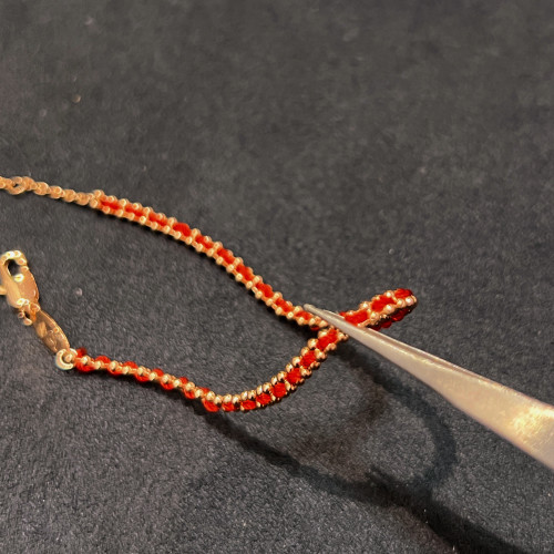 23年款本命年法國紅繩手鏈女鍍金小衆高級感輕奢百搭情侶手飾