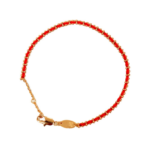 23年款本命年法國紅繩手鏈女鍍金小衆高級感輕奢百搭情侶手飾