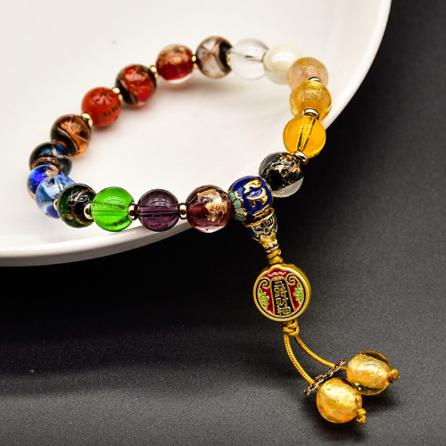 新款琉璃十八籽手串 古法多彿珠手持唸珠圈手鏈情侶禮物精品