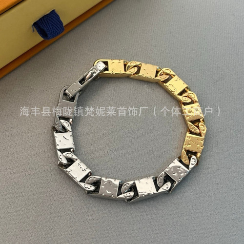 驢家古巴雕刻手鏈竹節男女同款歐美鈦鋼精雕時尚簡約項鍊