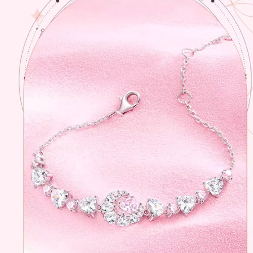 範家白銅帶鞠婧禕明星同款白銅電鍍工藝幻夢心月相伴手鏈