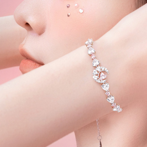 範家白銅帶鞠婧禕明星同款白銅電鍍工藝幻夢心月相伴手鏈