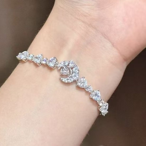 範家白銅帶鞠婧禕明星同款白銅電鍍工藝幻夢心月相伴手鏈