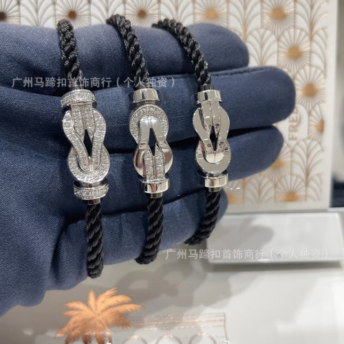 時尚高板黑繩8字釦手鏈時尚輕奢高級感男女情侶發財釦手繩