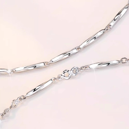 s925銀莫比烏斯情侶手鏈一對男女日韓時尚氣質百搭腕飾手飾品配飾