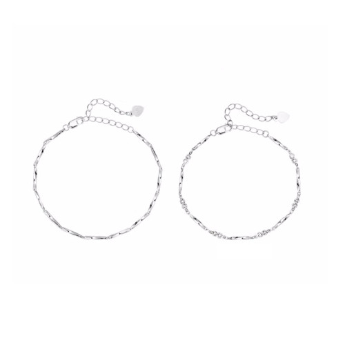 s925銀莫比烏斯情侶手鏈一對男女日韓時尚氣質百搭腕飾手飾品配飾