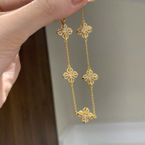 小紅書爆款單面珮戴滿鑽十字杵五花手鏈古法金爆閃紅鑽金剛杵手飾