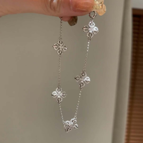 小紅書爆款單面珮戴滿鑽十字杵五花手鏈古法金爆閃紅鑽金剛杵手飾