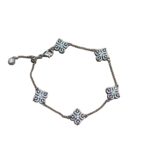 小紅書爆款單面珮戴滿鑽十字杵五花手鏈古法金爆閃紅鑽金剛杵手飾