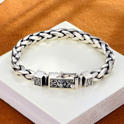 茵熙2025新款金剛復古做舊手鏈粗款國潮流配飾粗霸氣時尚個性寬